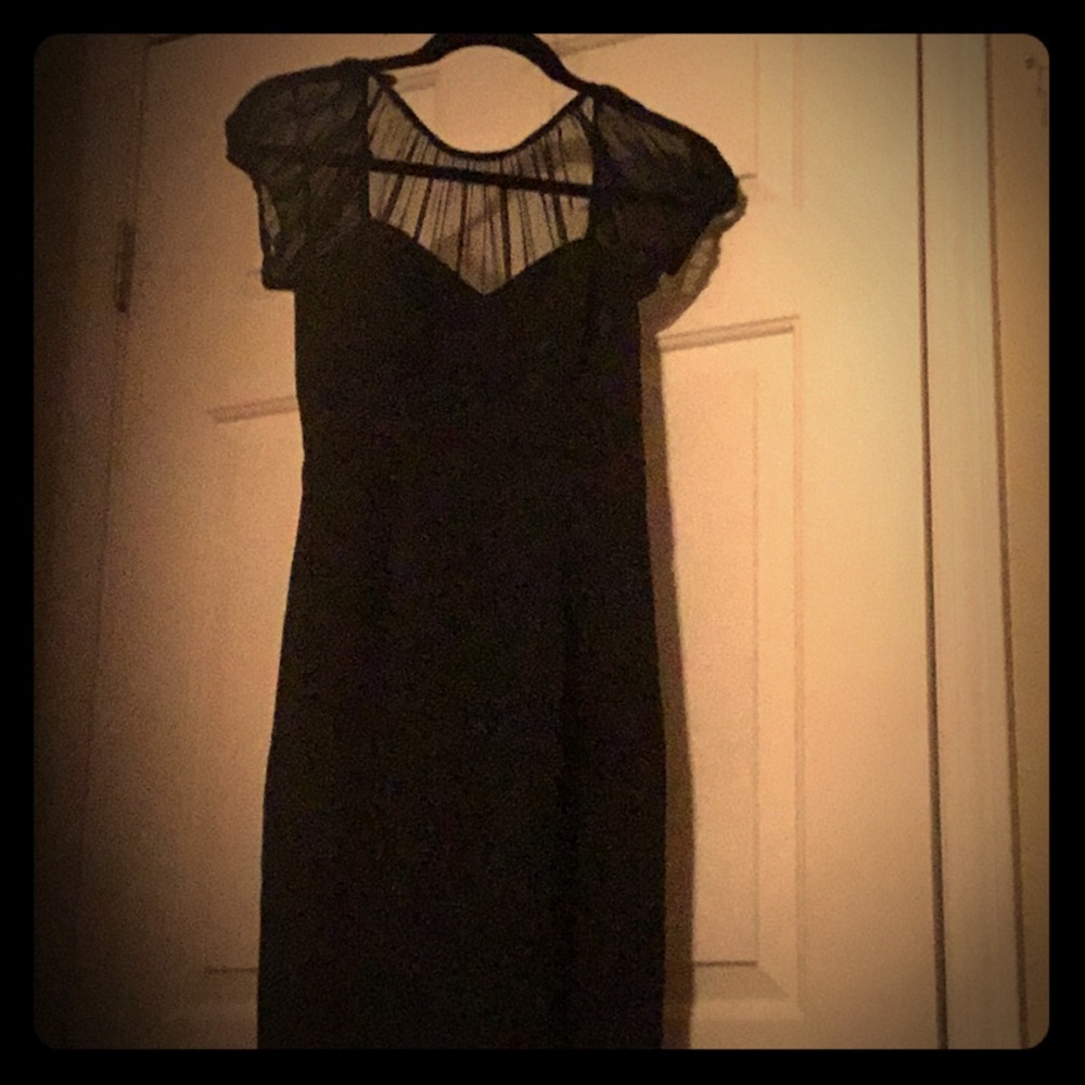 Little black dress.